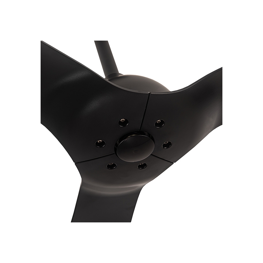 Deckenventilator Ø 132 cm IP44 Schwarz + Fernbedienung