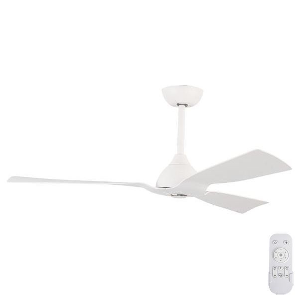 Deckenventilator Ø 132 cm IP44 Weiß + Fernbedienung