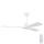 Deckenventilator Ø 132 cm IP44 Weiß + Fernbedienung