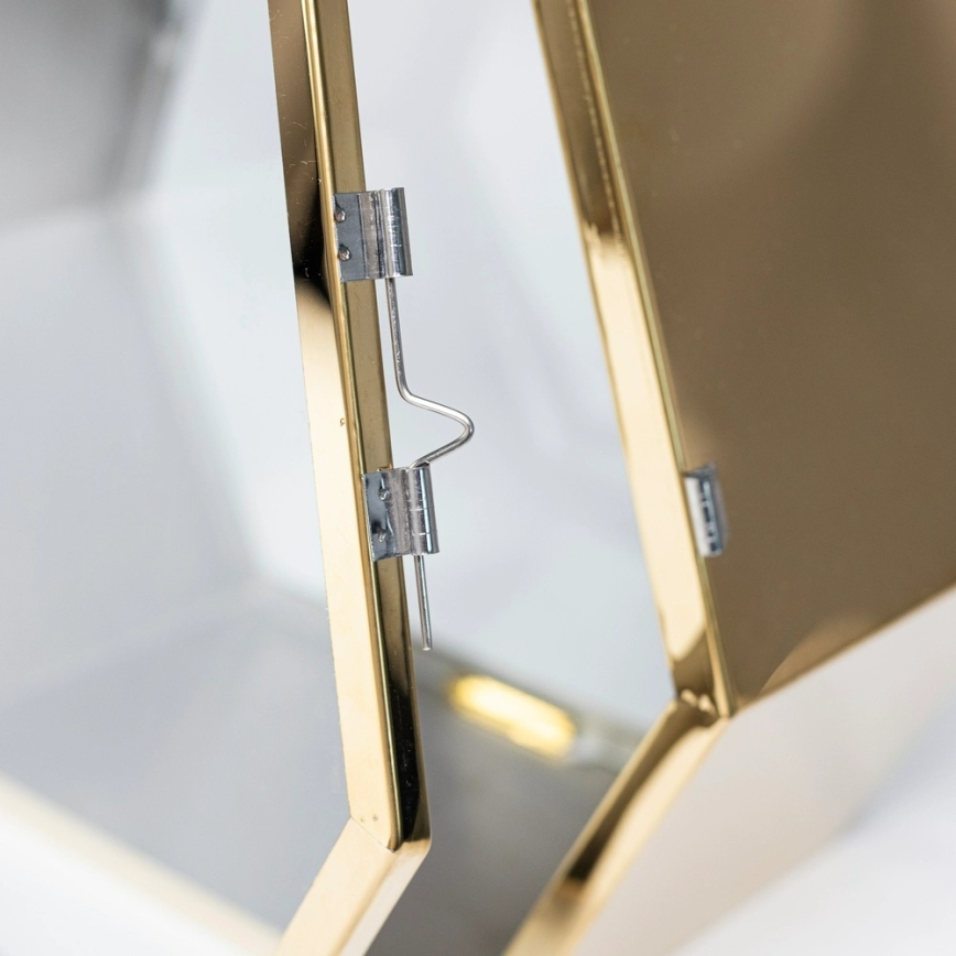 Dekorative Laterne, 34 cm, goldfarben