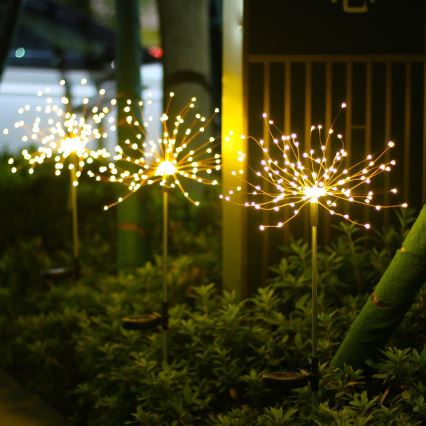Dekorative LED-Solarleuchte 140xLED/1,2V 3000K 84 cm 600 mAh IP44