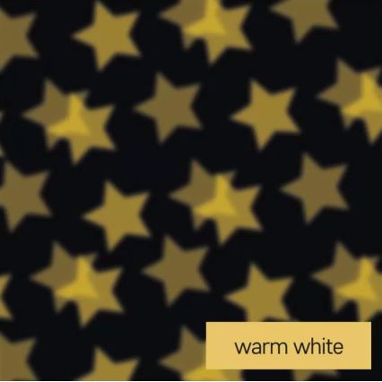 Dekorativer LED-Projektor LED/3xAAA Sterne warmweiβ