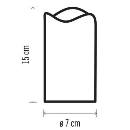 Dekorativer LED-Projektor LED/3xAAA Sterne warmweiβ