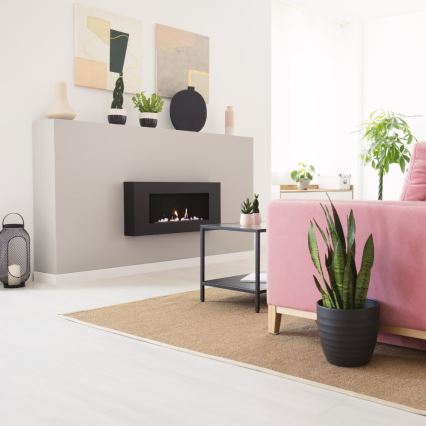 Kratki - Wand-BIO-Kamin 40x90 cm 1,5 kW schwarz