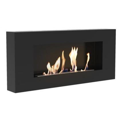 Kratki - Wand-BIO-Kamin 40x90 cm 1,5 kW schwarz