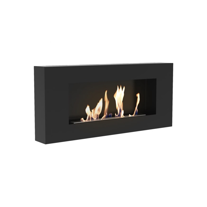 Kratki - Wand-BIO-Kamin 40x90 cm 1,5 kW schwarz