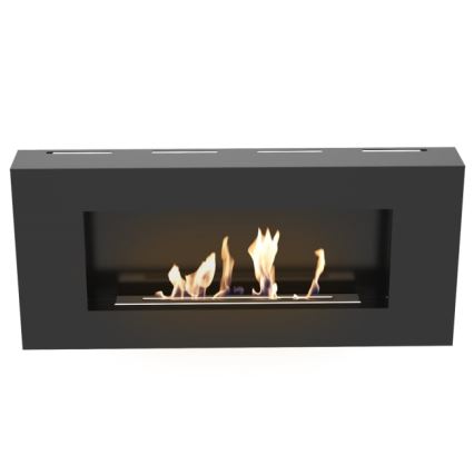 Kratki - Wand-BIO-Kamin 40x90 cm 1,5 kW schwarz
