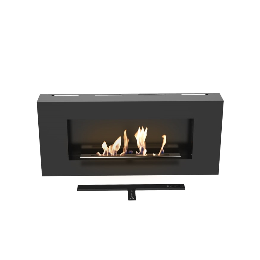 Kratki - Wand-BIO-Kamin 40x90 cm 1,5 kW schwarz