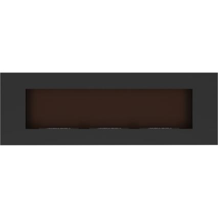 Kratki - Eingebauter BIO-Kamin 40x120 cm 3x1,1 kW schwarz