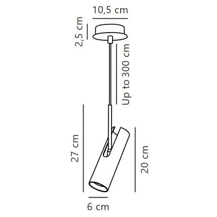 DFTP by Nordlux - Pendelleuchte an Kabel MIB 1xGU10/8W/230V weiß
