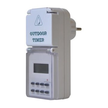 Digitale wöchentliche Zeitschaltuhr für den Außenbereich 16A/230V IP44 200 mAh