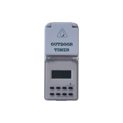 Digitale wöchentliche Zeitschaltuhr für den Außenbereich 16A/230V IP44 200 mAh