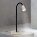 Dimmbar, flexible Tischlampe DOTTY 1xGU10/10W/230V Beige/Schwarz