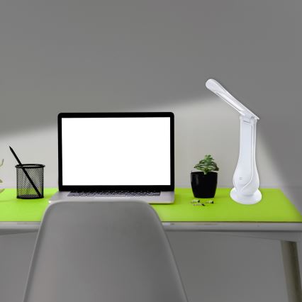Dimmbare aufladbare LED-Tischleuchte LILLY LED/4W/5V 1200 mAh weiß
