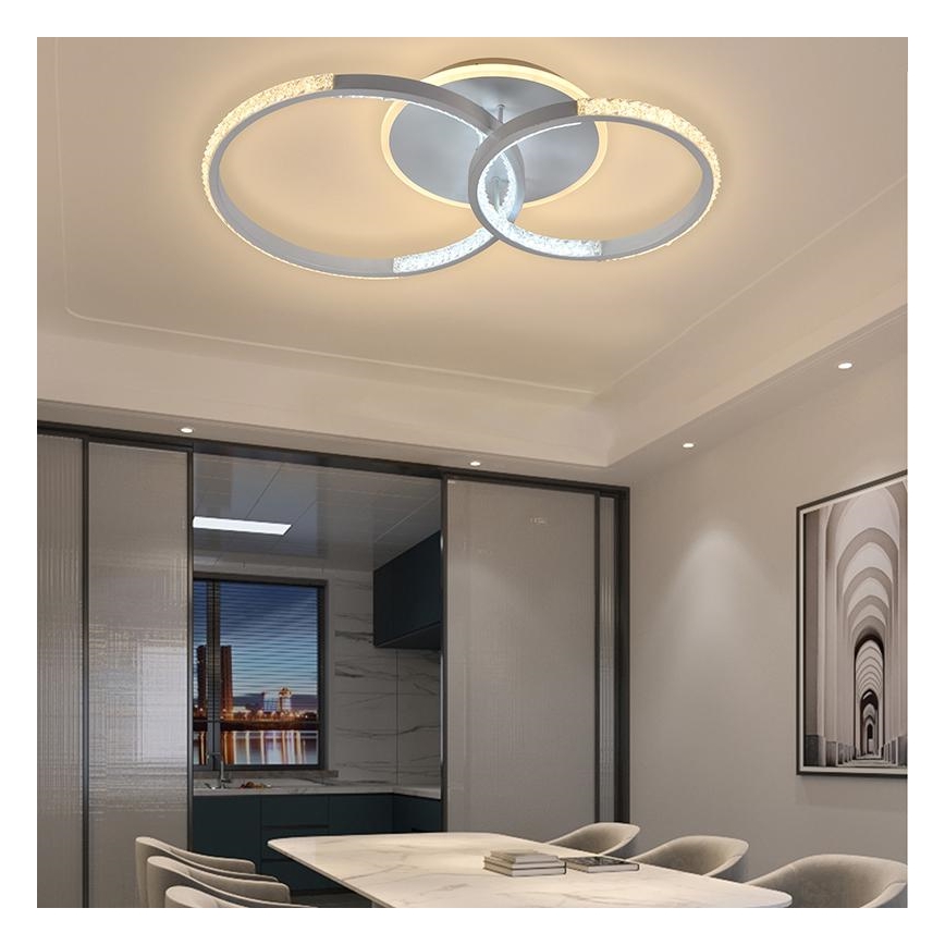 Dimmbare LED-Aufbauleuchte LED/55W/230V 3000-6500K + Fernbedienung