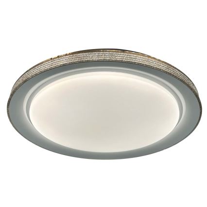 Dimmbare LED-Deckenleuchte für Badezimmer GRAŻYNA LED/72W/230V 3000-6000K d 51 cm IP44 grau + Fernbedienung