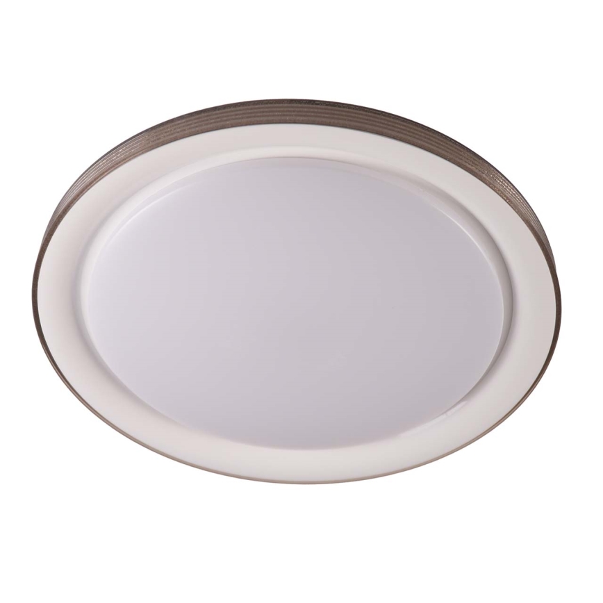 Dimmbare LED-Deckenleuchte für Badezimmer GRAŻYNA LED/72W/230V 3000-6000K d 51 cm IP44 grau + Fernbedienung