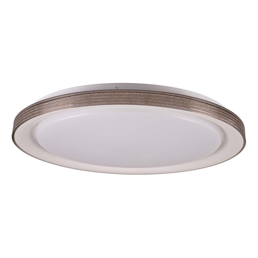 Dimmbare LED-Deckenleuchte für Badezimmer GRAŻYNA LED/72W/230V 3000-6000K d 51 cm IP44 grau + Fernbedienung
