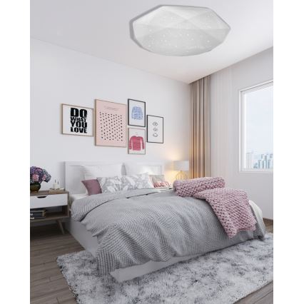 Dimmbare LED-Deckenleuchte INDUS LED/60W/230V 2700-6500K d 58 cm + Fernbedienung