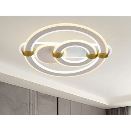 Dimmbare LED-Deckenleuchte LED/120W/230V 3000-6500K + Fernbedienung