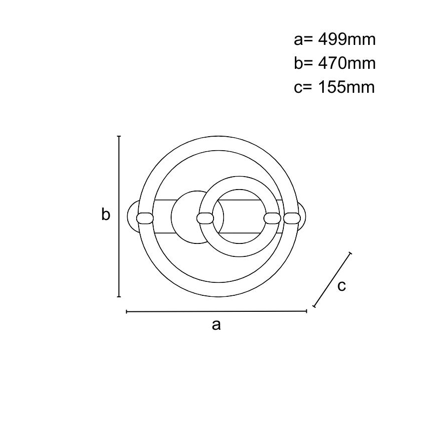 Dimmbare LED-Deckenleuchte LED/120W/230V 3000-6500K + Fernbedienung