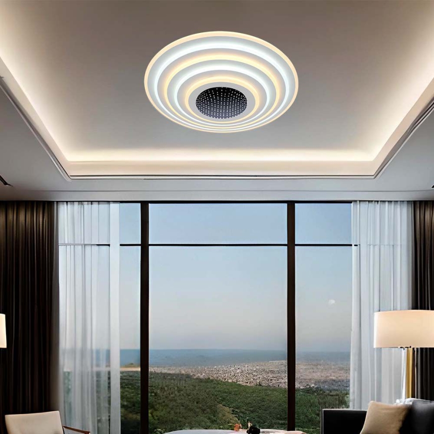 Dimmbare LED-Deckenleuchte LED/125W/230V 3000-6500K d 50 cm + Fernbedienung