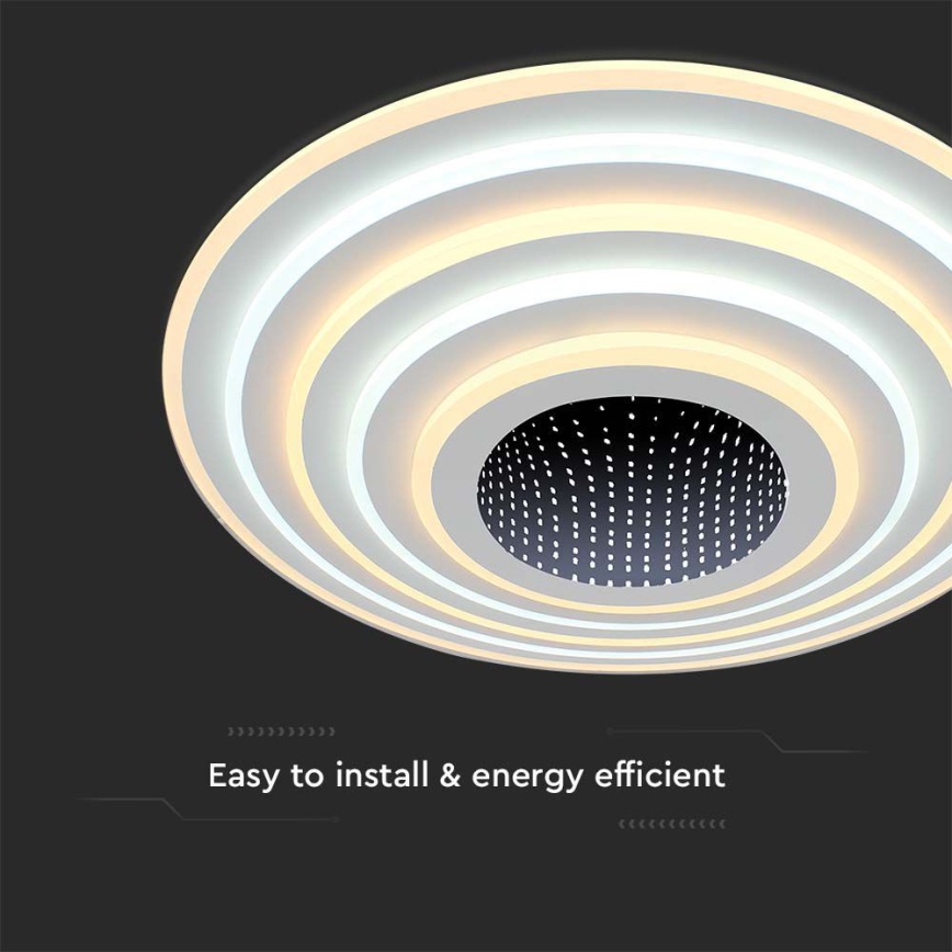 Dimmbare LED-Deckenleuchte LED/125W/230V 3000-6500K d 50 cm + Fernbedienung