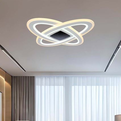 Dimmbare LED-Deckenleuchte LED/130W/230V 3000-6500K 62x62 cm + Fernbedienung