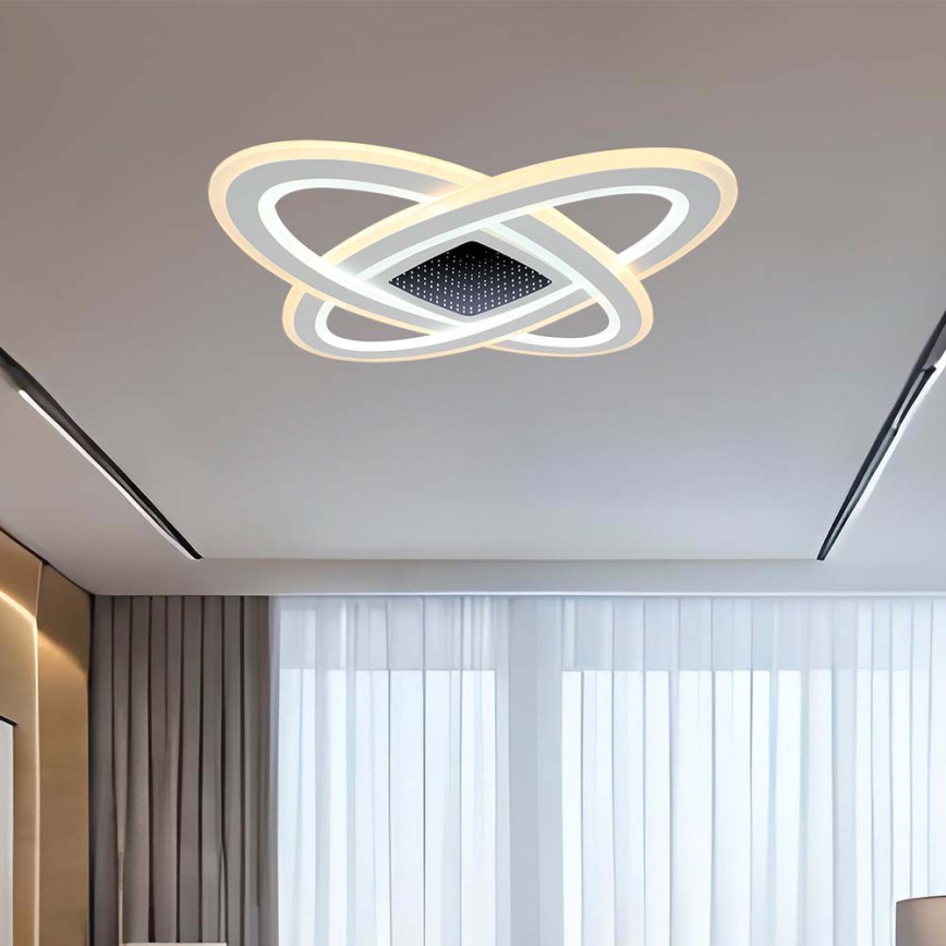 Dimmbare LED-Deckenleuchte LED/130W/230V 3000-6500K 62x62 cm + Fernbedienung