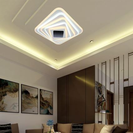 Dimmbare LED-Deckenleuchte LED/150W/230V 3000-6500K 51x51 cm + Fernbedienung