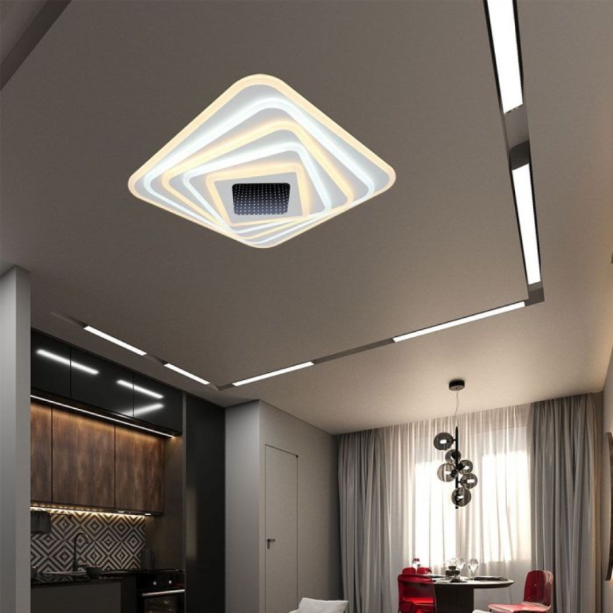 Dimmbare LED-Deckenleuchte LED/150W/230V 3000-6500K 51x51 cm + Fernbedienung