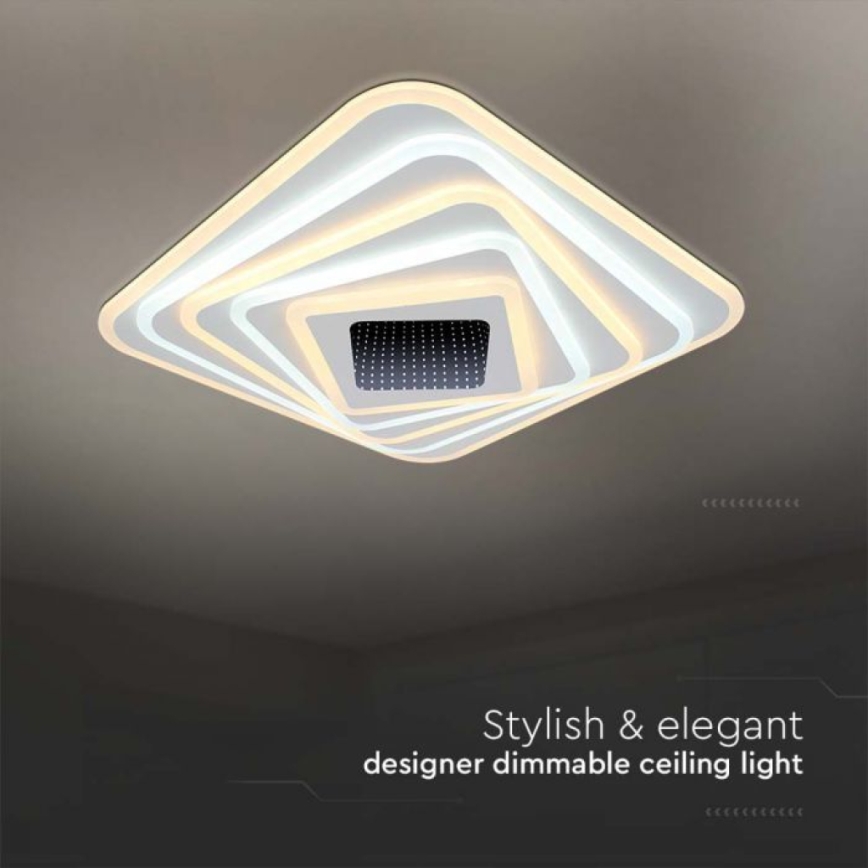 Dimmbare LED-Deckenleuchte LED/150W/230V 3000-6500K 51x51 cm + Fernbedienung