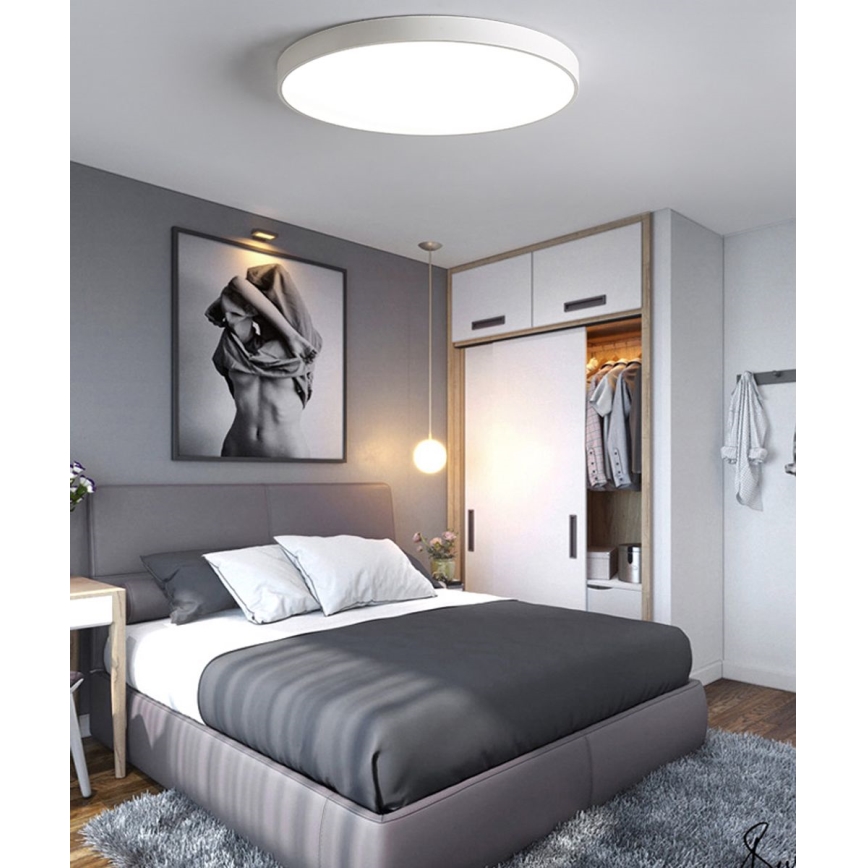 Dimmbare LED-Deckenleuchte LED/30W/230V 3000-6500K d 30 cm weiß + Fernbedienung