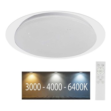 Dimmbare LED-Deckenleuchte LED/40W/230V 3000K/4000K/6500K d 46,5 cm + Fernbedienung