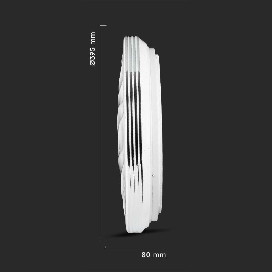 Dimmbare LED-Deckenleuchte LED/40W/230V 3000K/4000K/6500K d 39,5 cm + Fernbedienung