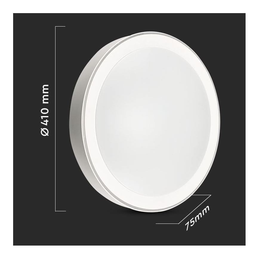 Dimmbare LED-Deckenleuchte LED/40W/230V 3000K/4000K/6500K d 41 cm + Fernbedienung