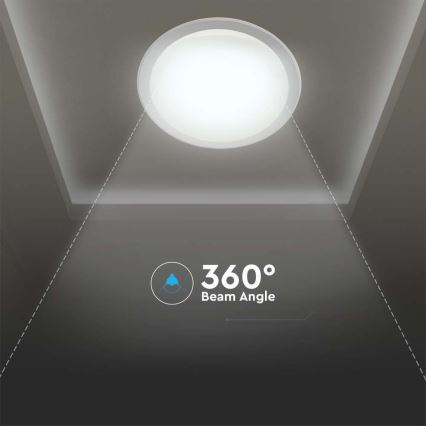 Dimmbare LED-Deckenleuchte LED/40W/230V 3000K/4000K/6500K d 56,5 cm + Fernbedienung