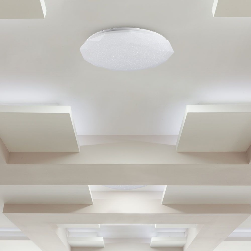Dimmbare LED-Deckenleuchte LED/40W/230V 3000K/4000K/6500K d 50 cm + Fernbedienung