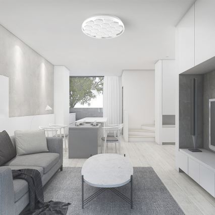 Dimmbare LED-Deckenleuchte LED/60W/230V 3000/4000/6500K d 49 cm + Fernbedienung