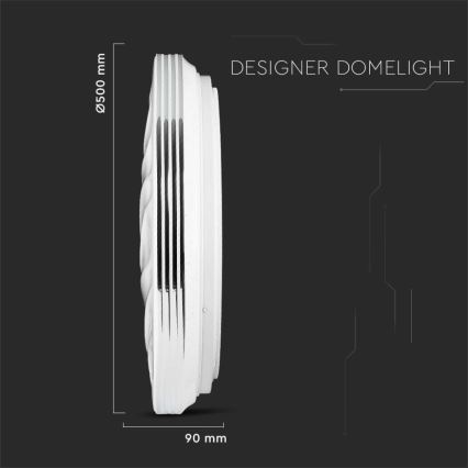 Dimmbare LED-Deckenleuchte LED/60W/230V 3000K/4000K/6500K d 50 cm + Fernbedienung