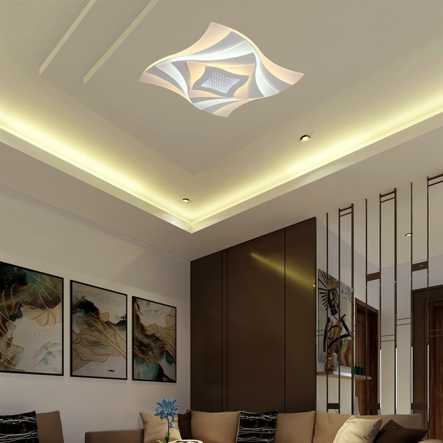 Dimmbare LED-Deckenleuchte LED/75W/230V 3000-6500K 49,5x49,5 cm + Fernbedienung