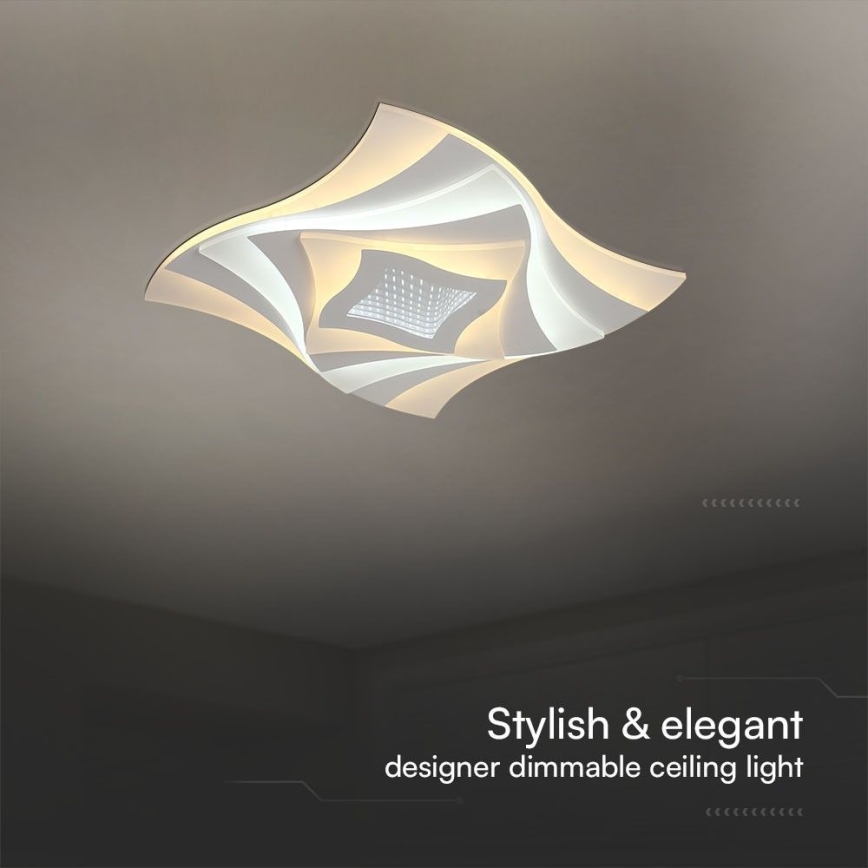 Dimmbare LED-Deckenleuchte LED/75W/230V 3000-6500K 49,5x49,5 cm + Fernbedienung
