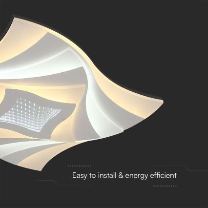 Dimmbare LED-Deckenleuchte LED/75W/230V 3000-6500K 49,5x49,5 cm + Fernbedienung