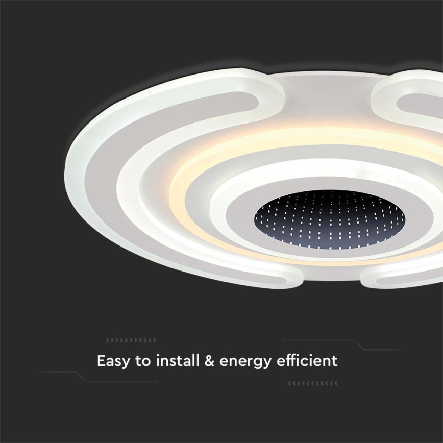 Dimmbare LED-Deckenleuchte LED/95W/230V 3000-6500K d 52 cm + Fernbedienung