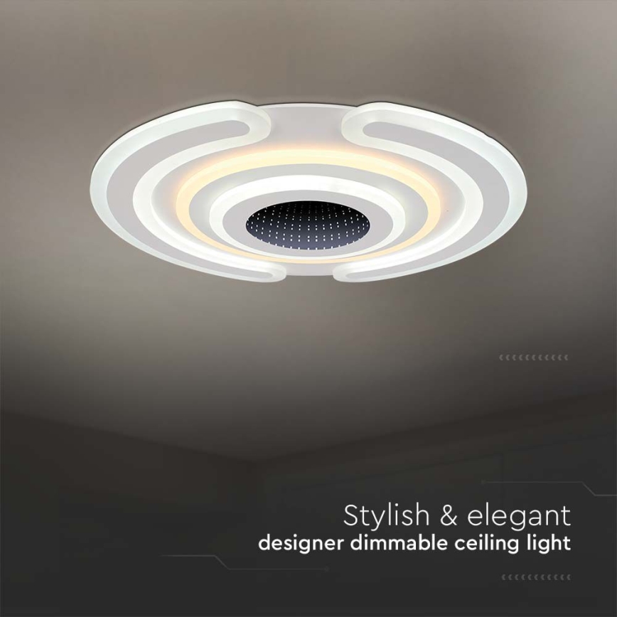 Dimmbare LED-Deckenleuchte LED/95W/230V 3000-6500K d 52 cm + Fernbedienung