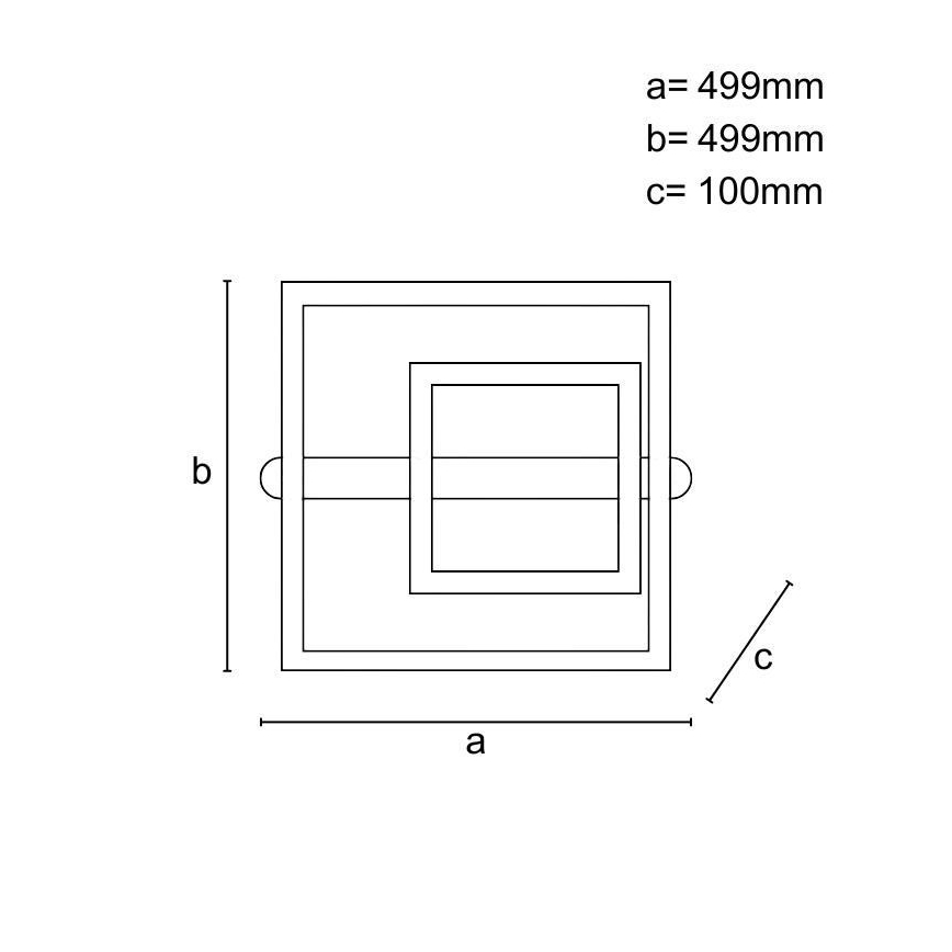 Dimmbare LED-Deckenleuchte LED/95W/230V 3000-6500K + Fernbedienung