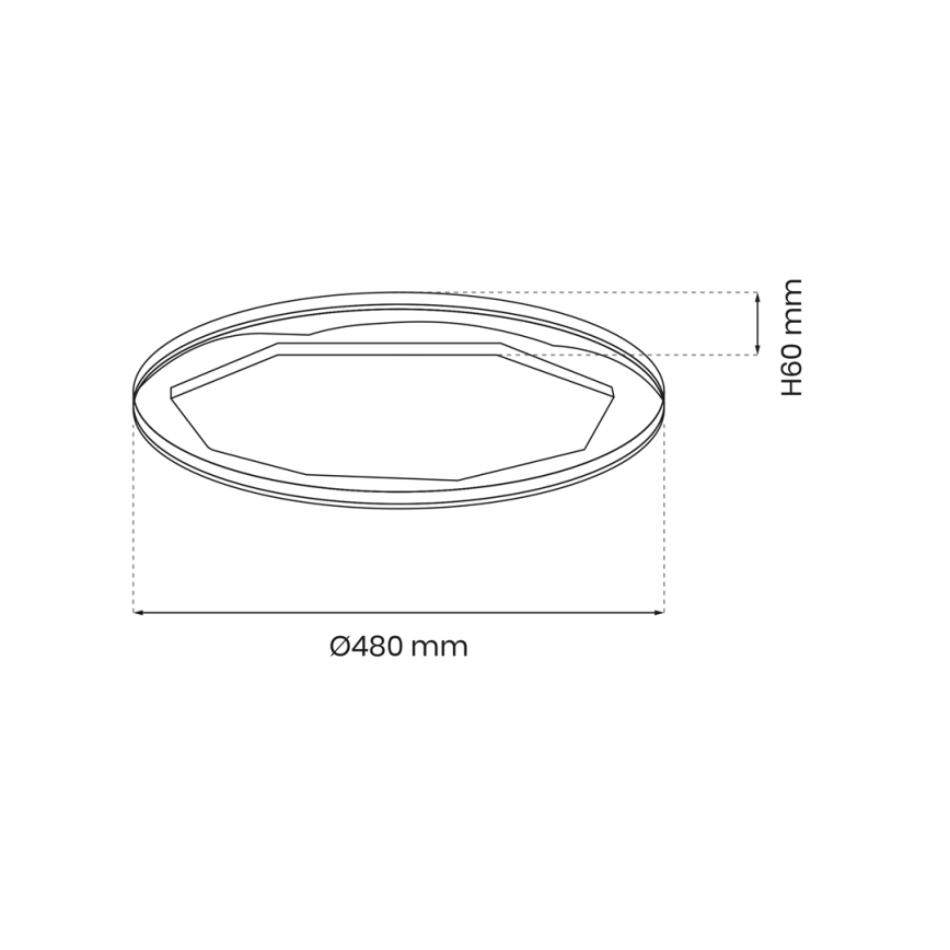 Dimmbare LED-Deckenleuchte OPTIMA LED/52W/230V 3000-6000K + Fernbedienung