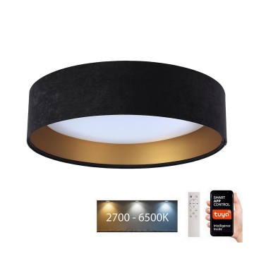 Dimmbare LED-Deckenleuchte SMART GALAXY LED/24W/230V d 45 cm 2700-6500K Wi-Fi Tuya schwarz/golden + Fernbedienung