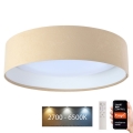 Dimmbare LED-Deckenleuchte SMART GALAXY LED/36W/230V d 55 cm 2700-6500K Wi-Fi Tuya beige/weiß + Fernbedienung