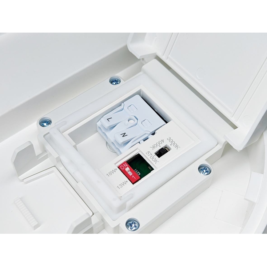 Dimmbare LED-Deckenleuchte für Badezimmer VARIO NOVA LED/13/18W/230V 3000/4000/5700K d 36 cm IP44 weiß